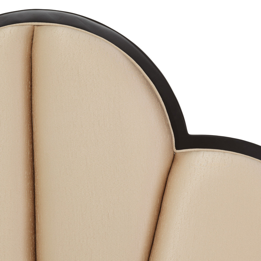 Malibu Crest Eastern King Scalloped Panel Bed - Dark Espresso