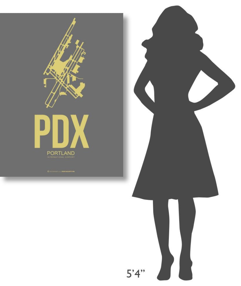"PDX Portland Poster 2" Fine Art Print