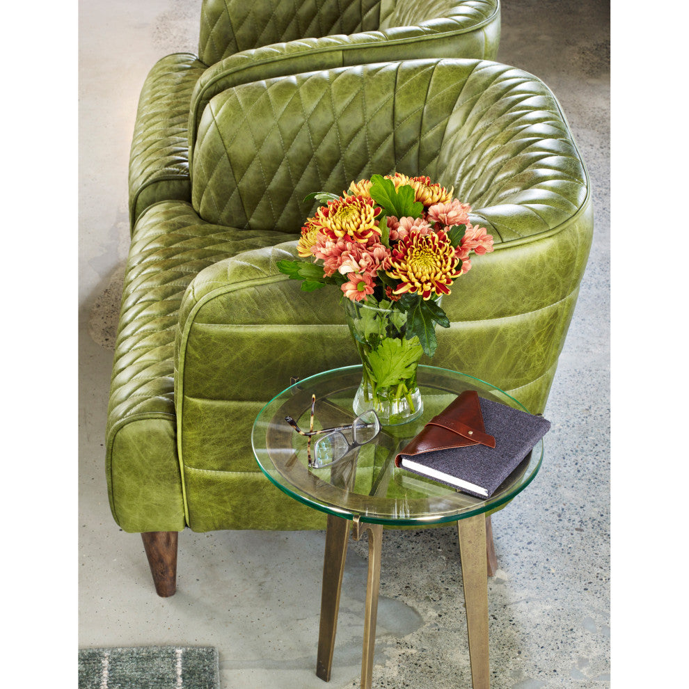 Art Deco Halvorsen Accent Table - Yellow