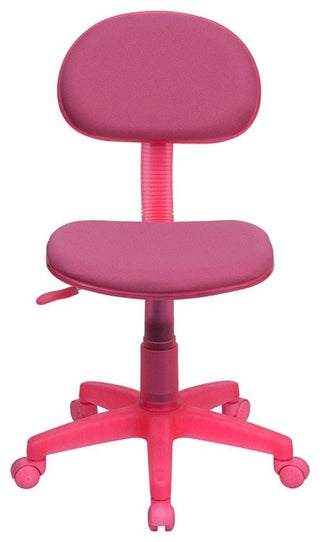 Silkeborg Pink Fabric Swivel Office Student Task Chair