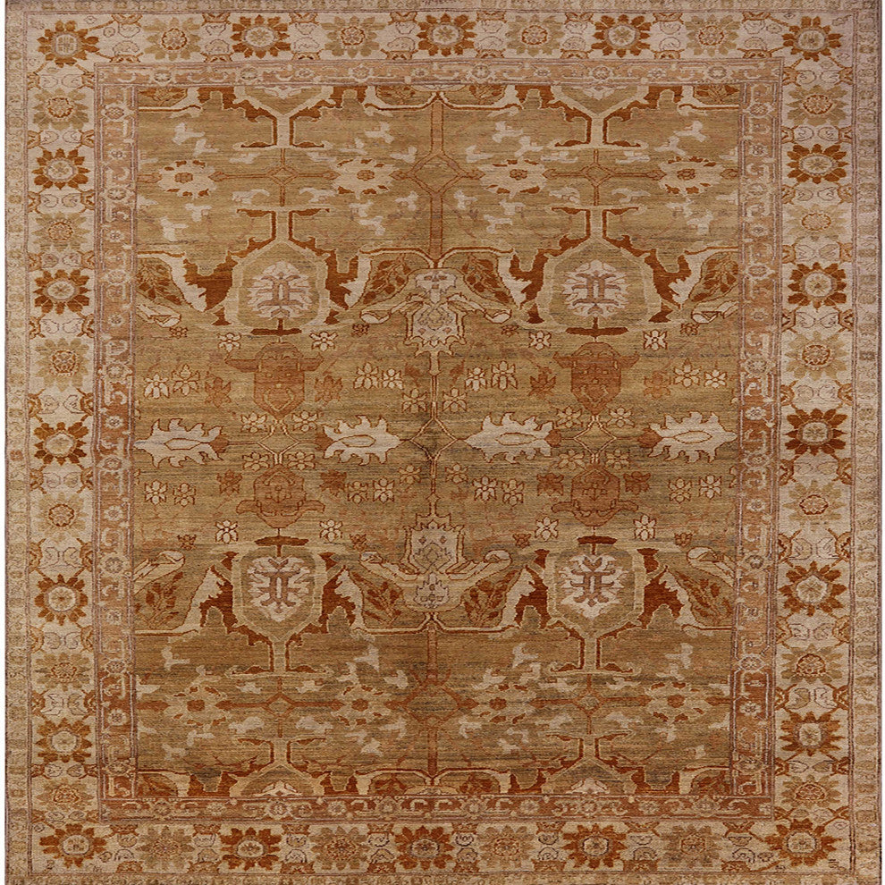 Ahgly Company Indoor Square Mid-Century Modern Area Rugs, 3' Square