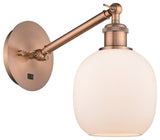 Innovations 317-1W-AC-G101 1-Light Sconce, Antique Copper