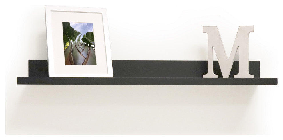 InPlace Deep Ledge Shelf, Black, 36"