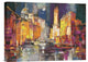 "Verso il porto immaginario" Stretched Canvas Giclee by Luigi Florio, 16"x12"