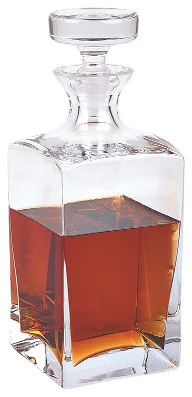 European Mouth Blown Lead Free Crystal Liquor Decanter