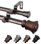Verena 13/16" Double Curtain Rod Cocoa