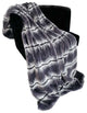 Plutus Charcoal Fluffy Fields Faux Fur Luxury Throw Blanket, Throw 60"W x 90"L