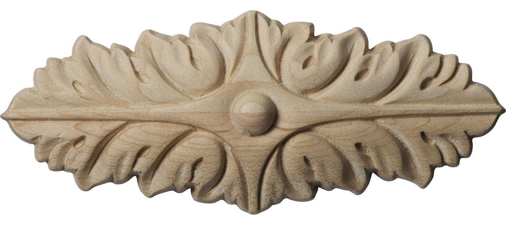 5"W x 2"H x 5/8"D Small Oxford Center, Alder