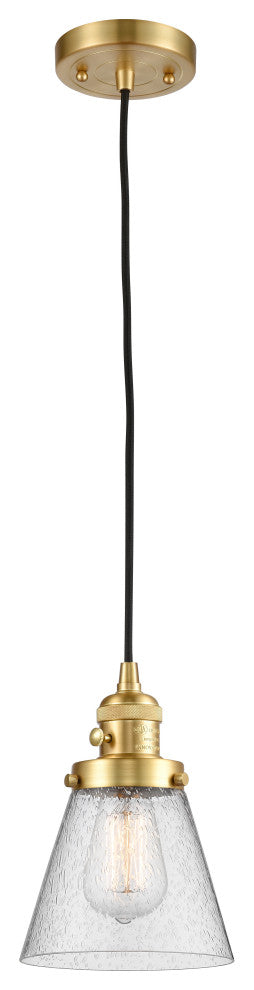 INNOVATIONS LIGHTING 201CSW-SG-G64-LED 1 Light 6 inch Mini Pendant With Switch