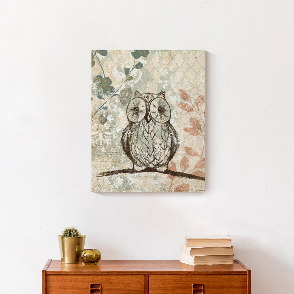 Little Wise Owl 16x20 Canvas Wall Art