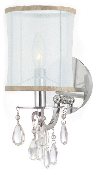 Traditional Hampton 1-Light Chrome Sconce