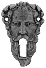 Sentinel Escutcheon Rim Lock, Antique-Style Pewter