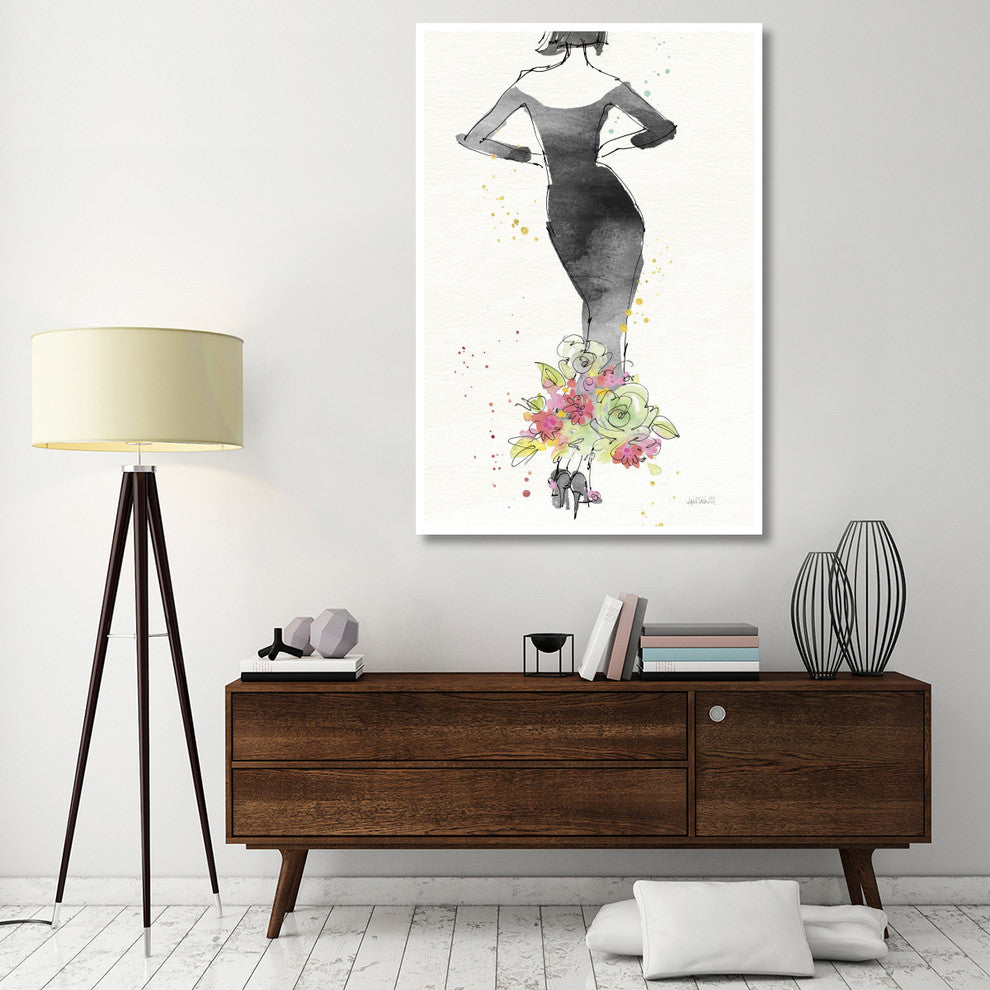 "Floral Fashion I v2" Digital Paper Print by Anne Tavoletti, 42"x62"
