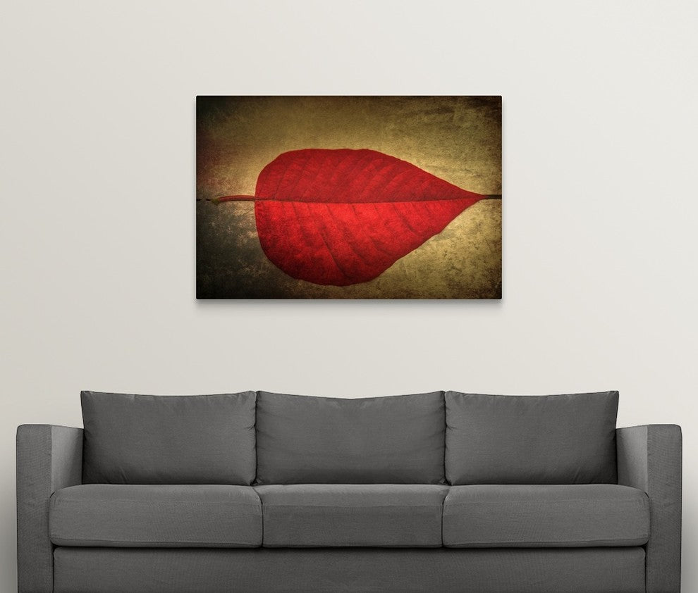 "Red Kiss" Wrapped Canvas Art Print, 48"x32"x1.5"