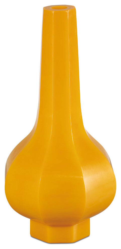 Imperial Yellow Peking Stem Vase
