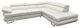 LUTON Leather Sectional Sleeper Sofa, Right Corner