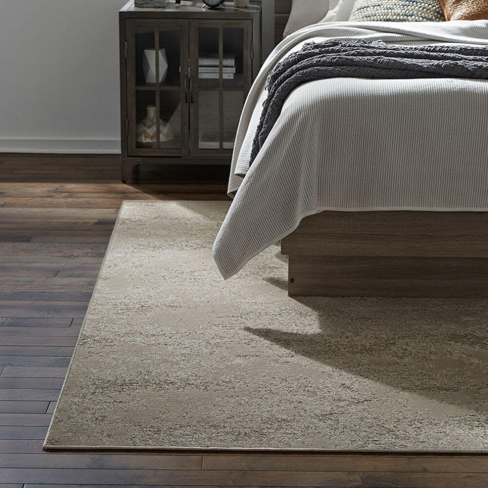 Tavares Distressed Indoor Carpet Area Rug, Weathered, 12x11