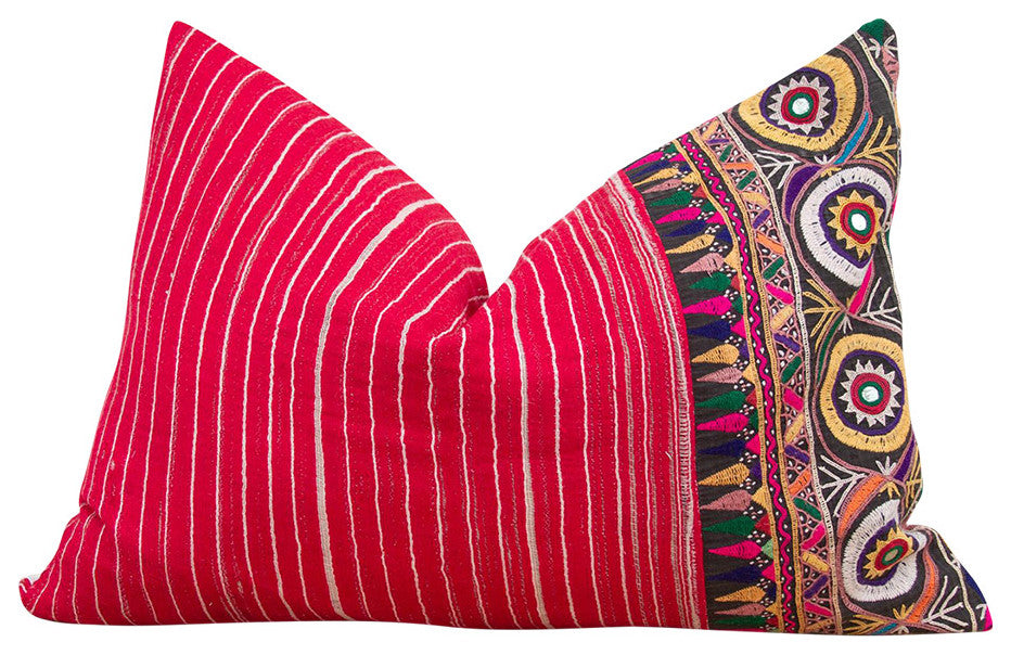 Indian Antique Mashru Tribal Pillow