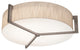Apex 15'' Flush Mount, Weathered Gray, Jute Shade