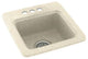 Swan 15x15x6 Solid Surface Drop Bar Sink, 3-Holes, Pebble