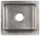 16" Gourmet Rectangular Hammered Copper Bar/Prep Sink in Nickel