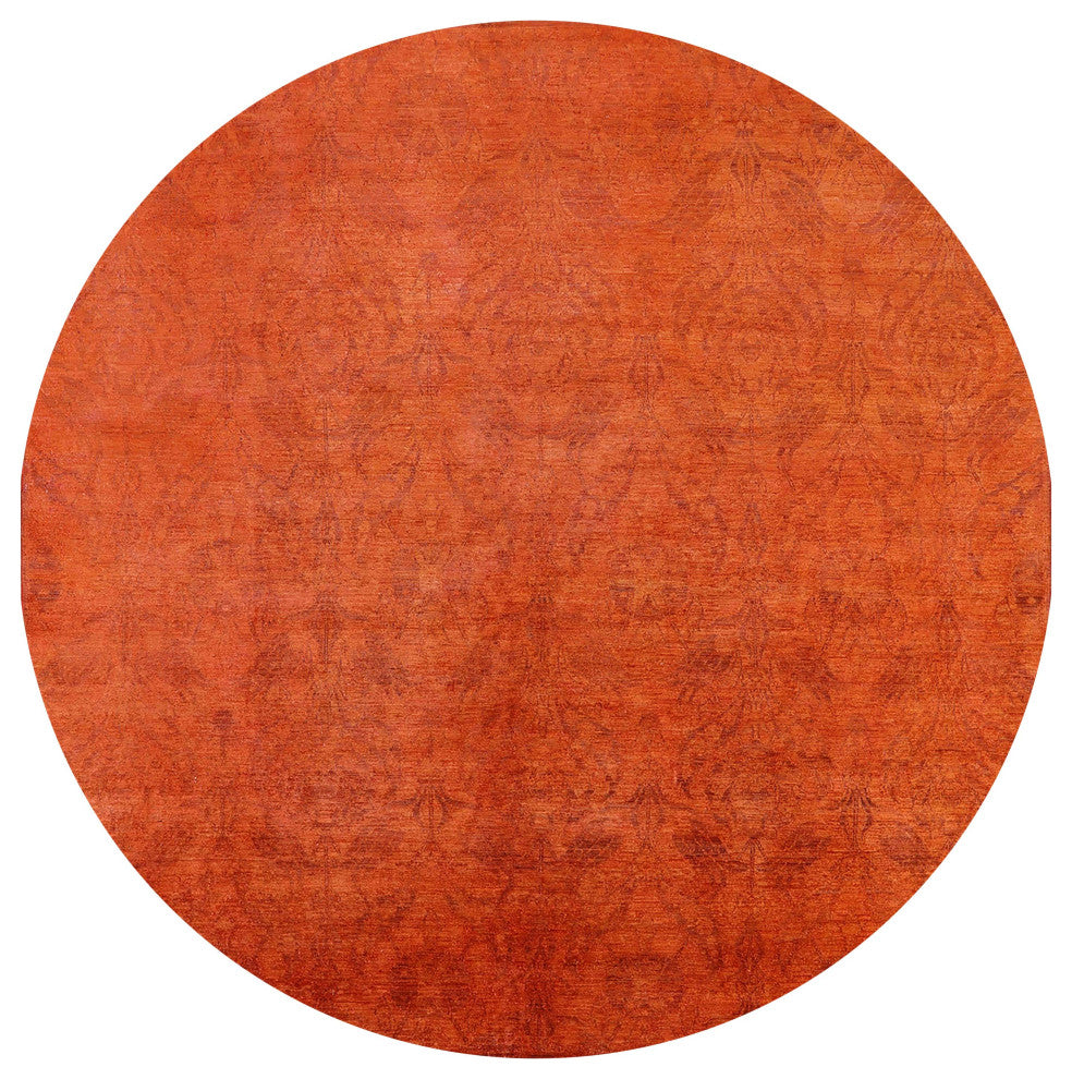 Ahgly Company Indoor Round Mid-Century Modern Area Rugs, 7' Round