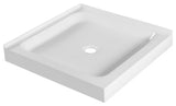 Fine Fixtures Double Threshold Acrylic Shower Base, 30 X 30, Universal