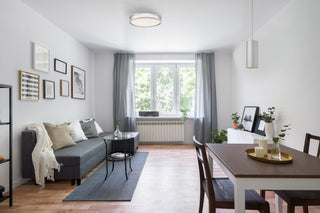 Access Lighting 49991LEDD-ACR Lucia 18"W LED Flush Mount Drum - Satin