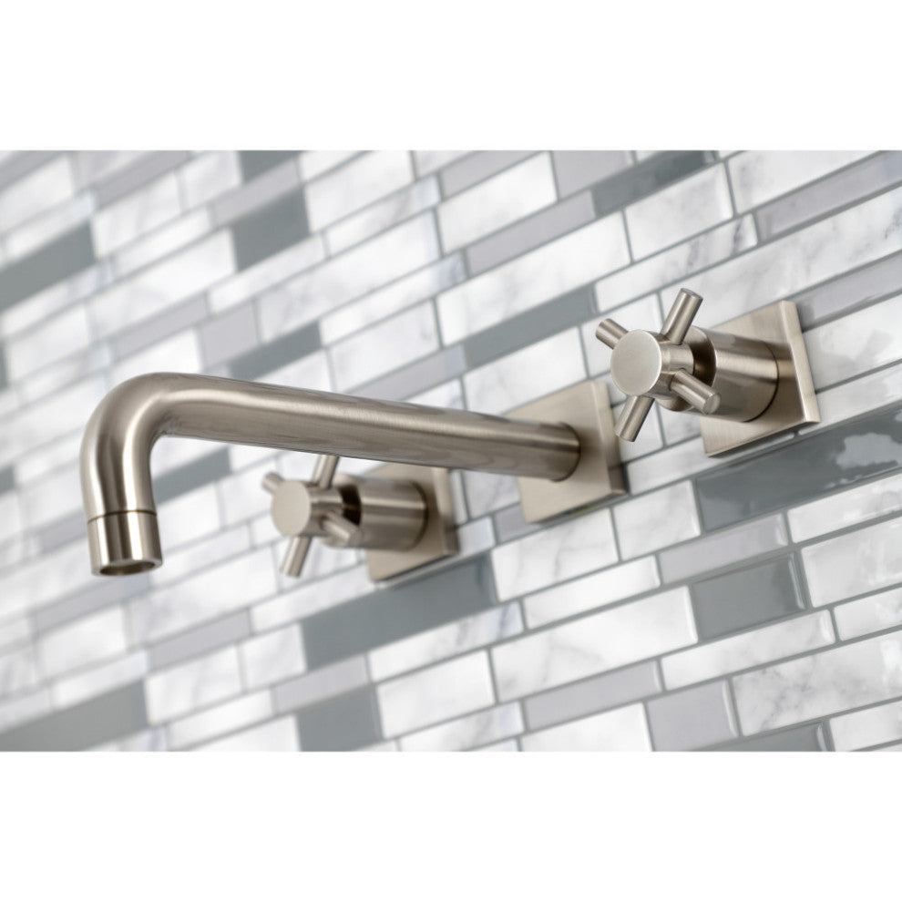 KS6028DX Wall Mount Tub Faucet, Brushed Nickel