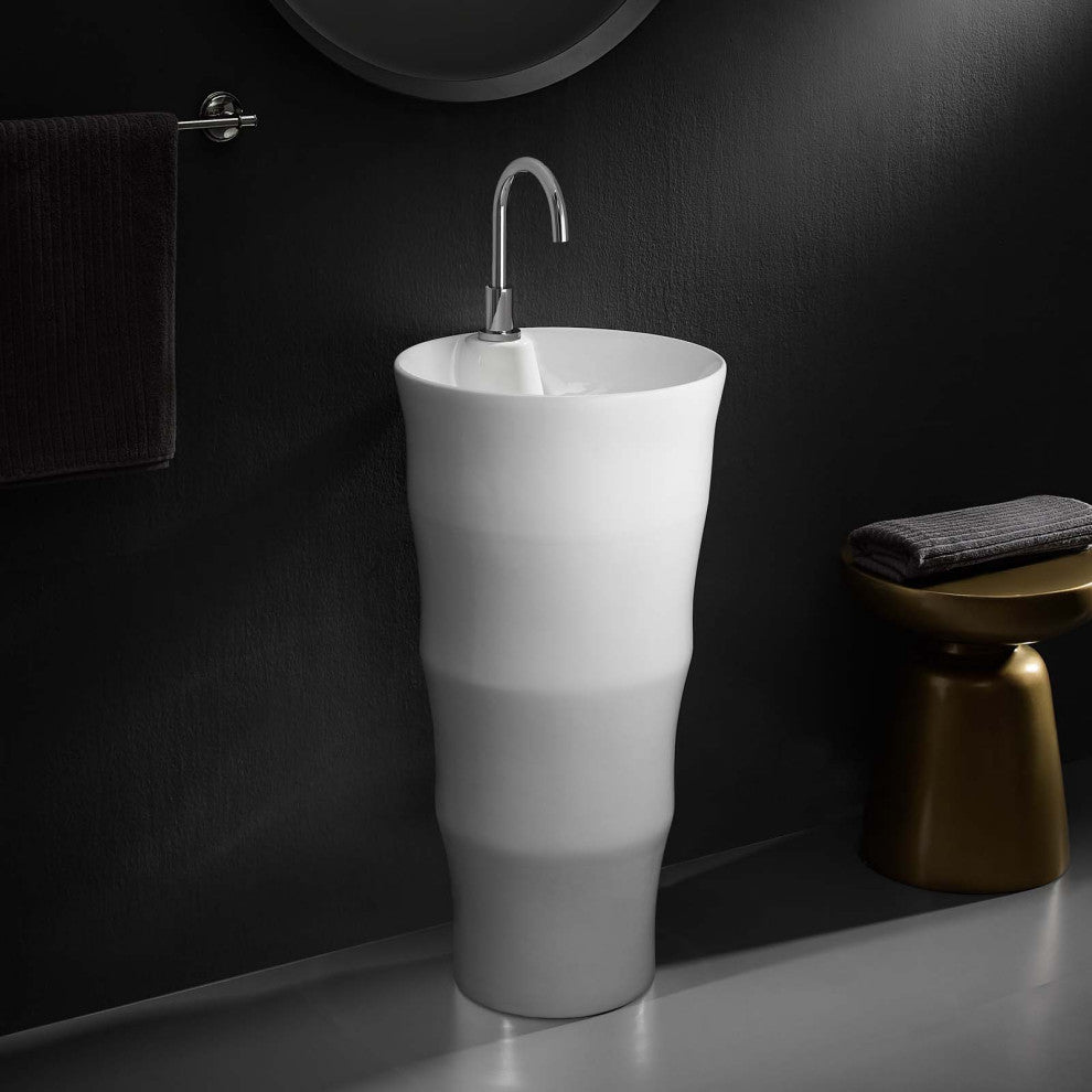 Sink Vanity Cabinet, Ceramic, White, Modern Contemporary, Hotel Bedroom Bathroom