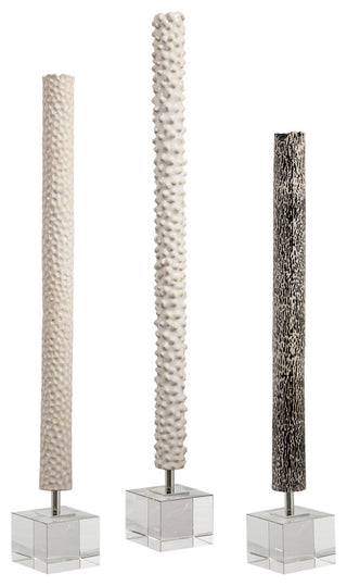 Uttermost Makira Cylindrical Sculptures, 3-Piece Set