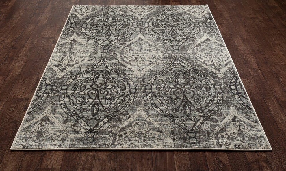 Karelia Elizabeth Rug, Mushroom Brown, 2'7"x8'1" Runner