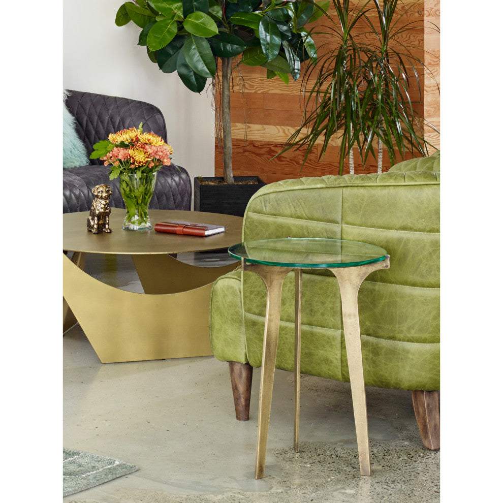 Art Deco Halvorsen Accent Table - Yellow