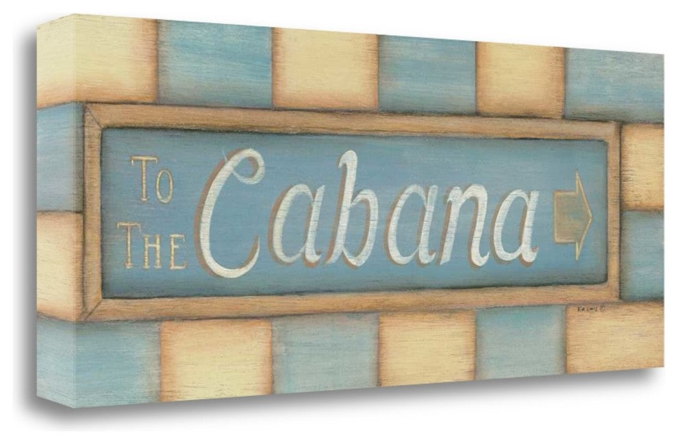 "To The Cabana" By Kim Lewis, Giclee Print on Gallery Wrap Canvas, Ready to Hang