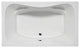 Malibu Oceanside Rectangle Massaging Air Jet Bathtub 60x42x22 Biscuit