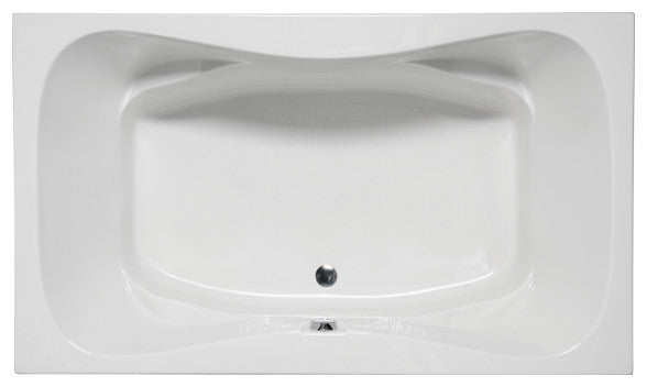 Malibu Oceanside Rectangle Massaging Air Jet Bathtub 60x42x22 Biscuit