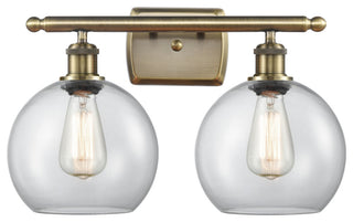 Innovations 516-2W-AB-G122-LED 2 Light Bath Vanity Light, Antique Brass