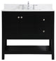 Elegant Decor Theo Bathroom Vanity Black