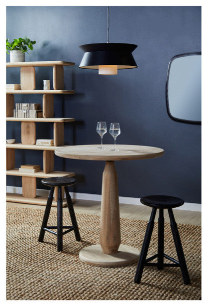 Dowel Solid Oak Counter Stool