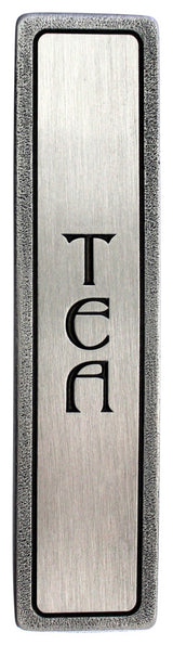 "TEA" Pull Antique Pewter (Vertical)