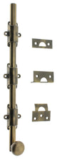 Genuine Solid Brass 12" Heavy Duty Surface Bolt, Antique Brass