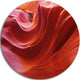 Illuminated Antelope Canyon, Landscape Photo Round Metal Wall Art, 38"