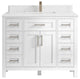 Cambridge 42 Single Sink Bath Vanity in White 1.5" Empira Quartz