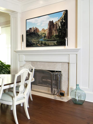 "Smith Rock" Floater Framed Painting Print on Canvas, 24"x16"