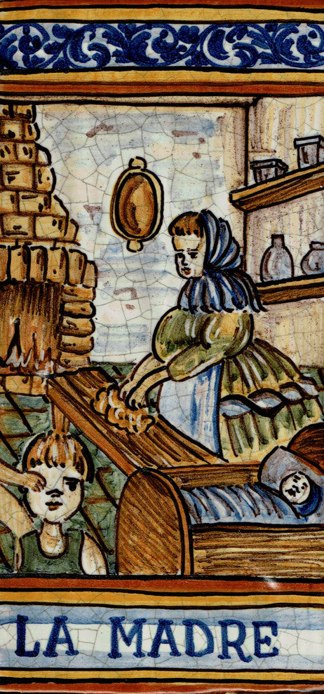 Italian Ceramic Tile, Mother, Madre