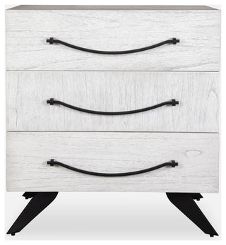 Uttermost 50013 Vivi 32"W 3 Drawer Wood Cabinet - Black / Gray