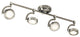 Andlos LED 4-Light Rail, Brushed Nickel