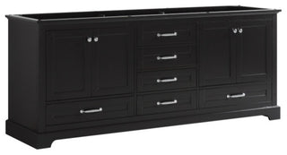 Dukes 80" Espresso Bathroom Bath Storage Vanity Cabinet Only