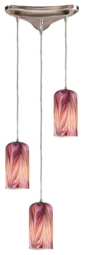 ELK LIGHTING 544-3MR Molten 3-Light Pendant Light