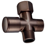 Shower Arm 1/2" IPS Diverter Valve, Oil Rubbed Bronze